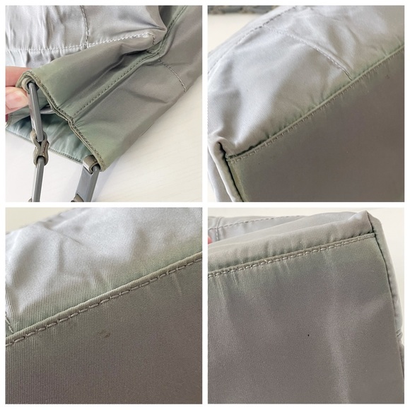 Prada gray Tessuto nylon plexiglass and leather vintage shoulder bag - Picture 5 of 9